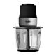 Mini tritatutto Beko CHG81442BX, 1l, 400W, 3800 giri/minuto, 2 gradini, 2 coltelli in acciaio inossidabile, nero/acciaio inossidabile