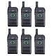 Kit di 6 stazioni radio portatili PNI PMR R10 PRO, 446 MHz, 0,5 W, 16 canali programmabili, 16 PMR e 50 CTCSS e 104 toni DCS