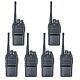 Kit di 6 stazioni radio portatili PNI PMR R15 0,5 W, 16 canali programmabili, 16 PMR e toni 50 CTCSS e 104 DCS, ASQ, TOT, m