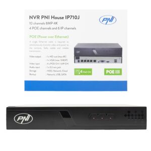 NVR POE PNI Casa IP710J, 10 canali