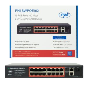 Switch POE PNI SWPOE162, 16 porte