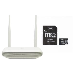 Pacchetto NVR wireless PNI House WIFI800 e scheda microSD da 128 GB