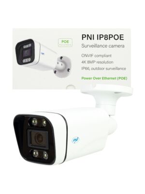 Telecamera di videosorveglianza PNI IP8POE