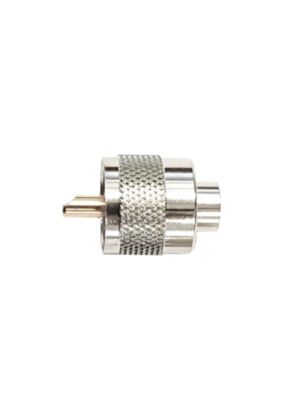 Spina corta PNI PL259 per cavo RG58 con perno centrale dorato 6 mm