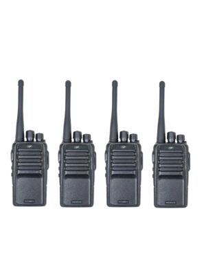 Kit di 4 stazioni radio portatili PNI PMR R15 0,5 W, 16 canali programmabili, 16 PMR e toni 50 CTCSS e 104 DCS, ASQ, TOT, m