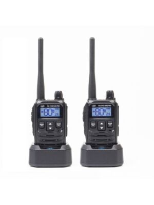 Kit di 2 stazioni radio portatili PNI PMR R45 PRO 446 MHz, 0,5 W, 99 canali programmabili, 16 PMR e 38 CTCSS e 104 toni DCS,