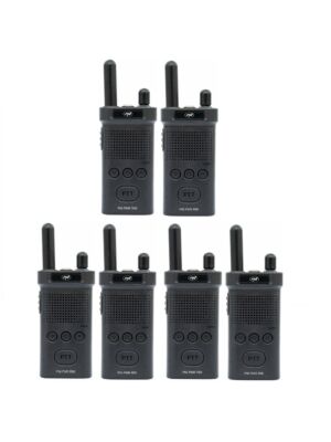 Kit di 6 stazioni radio portatili PNI PMR R60 446 MHz, 0,5 W, 16 canali programmabili, 16 PMR e 50 CTCSS e 104 toni DCS, Sca