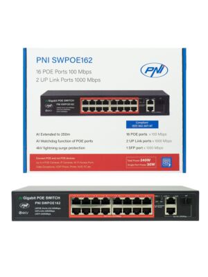 Switch POE PNI SWPOE162, 16 porte