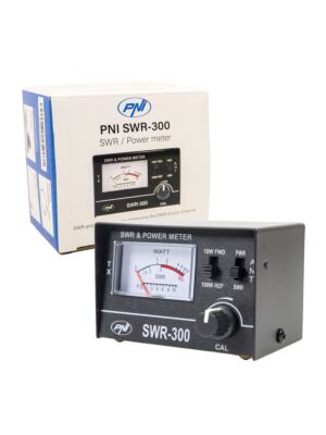 Riflettometro PNI SWR-300 Misuratore PWR-SWR, per misurare l'SWR dell'antenna radio in frequenza 26-30 Mhz e la potenza della stazione radio C