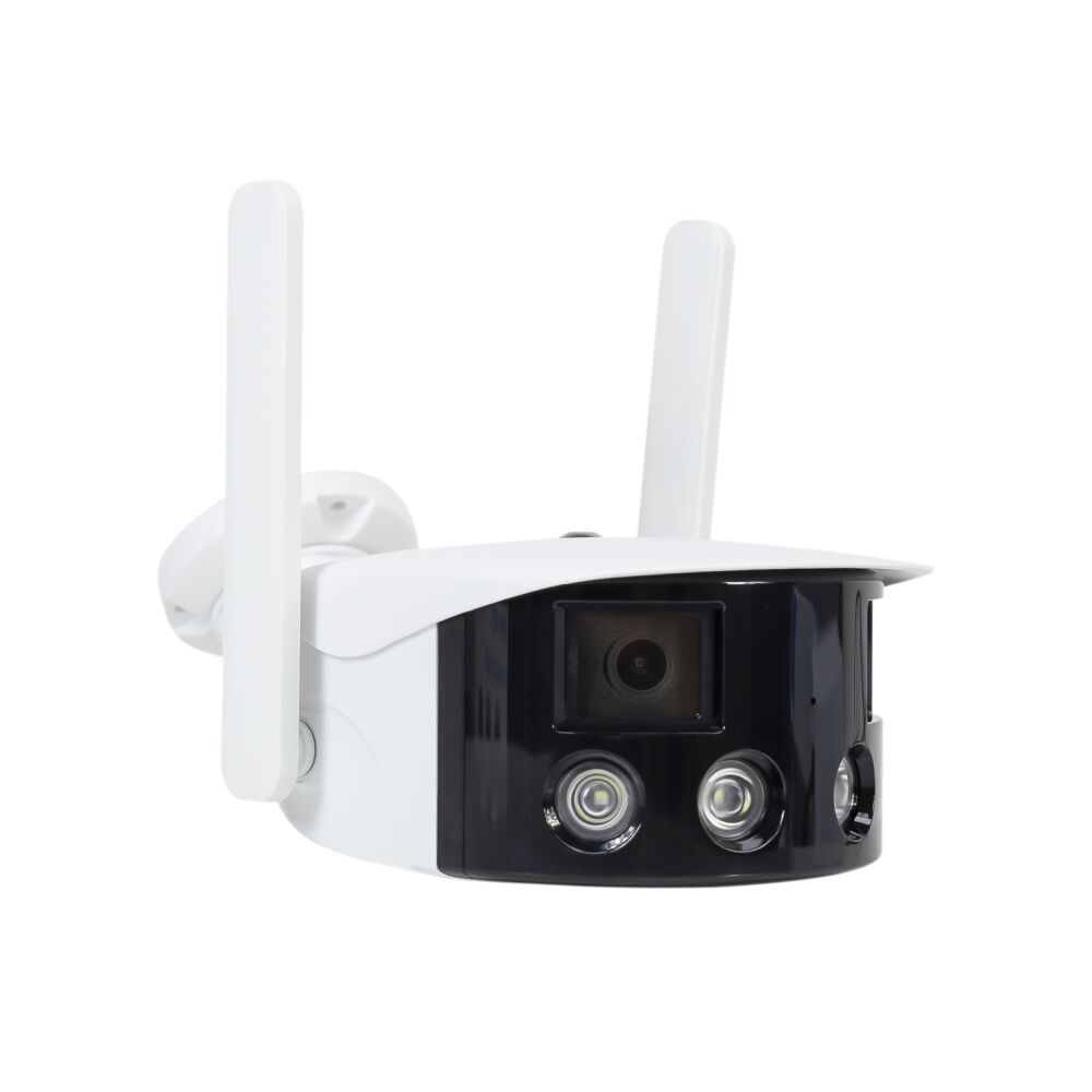 Telecamera di videosorveglianza wireless PNI IP589S, doppio obiettivo, WiFi  4MP, IP